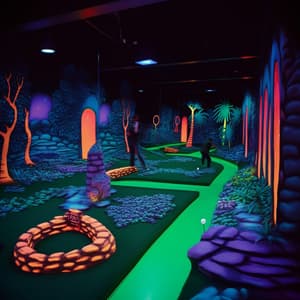 Glow-in-the-Dark Mini Golf